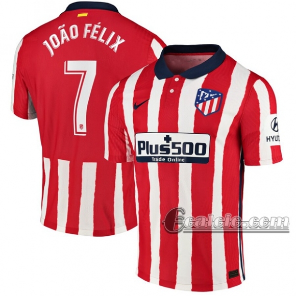 6Calcio: Prima Maglia Atletico Madrid João Félix #7 Uomo 2020-2021