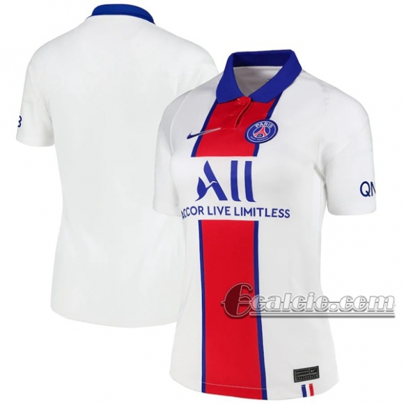 6Calcio: Seconda Maglia Calcio Psg Paris Saint Germain Donna 2020-2021