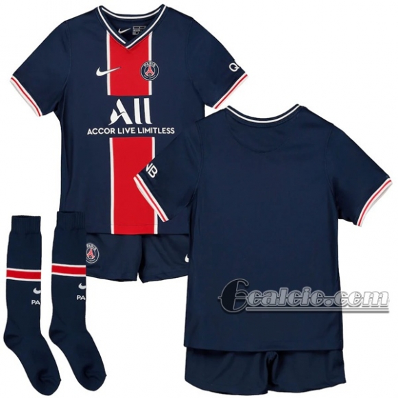 6Calcio: Prima Maglia Calcio Psg Paris Saint Germain Bambino 2020-2021