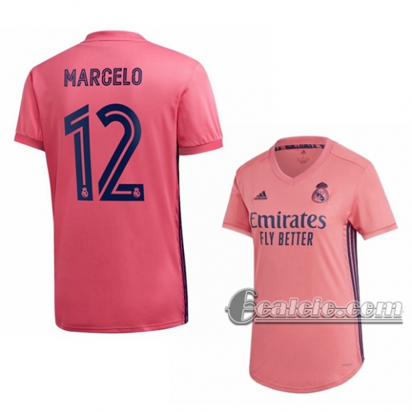 6Calcio: Seconda Maglia Calcio Real Madrid Marcelo Vieira Da Silva #12 Donna 2020-2021