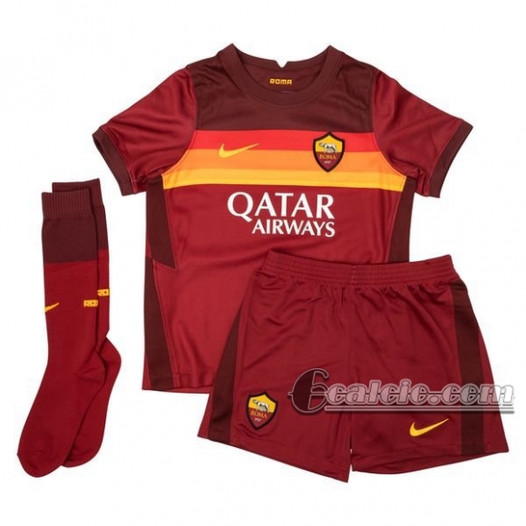 6Calcio: Prima Maglia Calcio As Roma Bambino 2020-2021