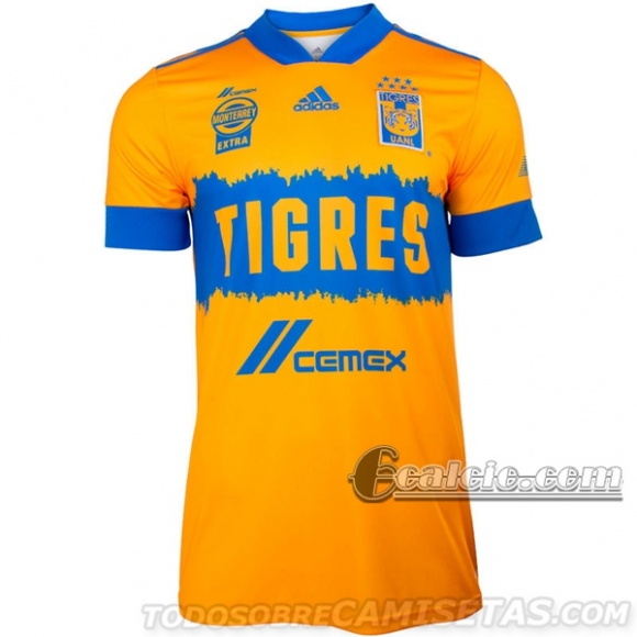 6Calcio: Prima Maglia Tigres Uanl Uomo 2020-2021