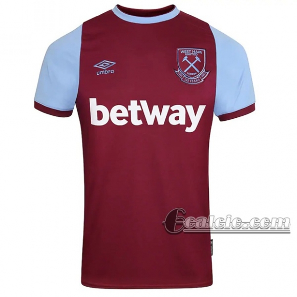 6Calcio: Prima Maglia Calcio West Ham United Bambino 2020-2021