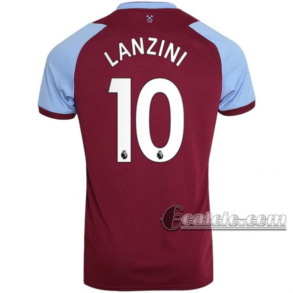 6Calcio: Prima Maglia Calcio West Ham United Lanzini #10 Bambino 2020-2021