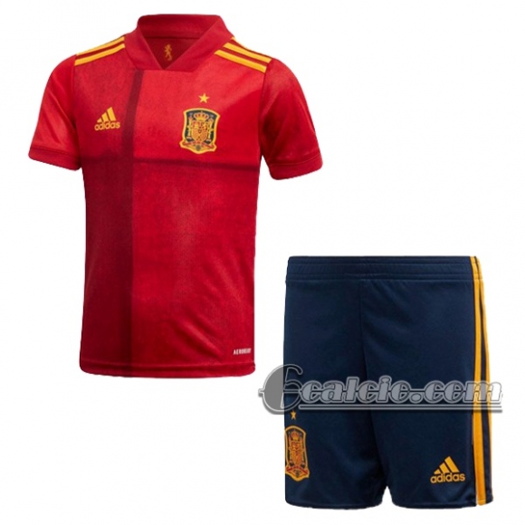 6Calcio: Spagna Prima Maglia Nazionale Bambino UEFA Euro 2020