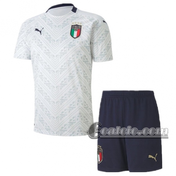 6Calcio: Italia Seconda Maglia Nazionale Bambino UEFA Euro 2020