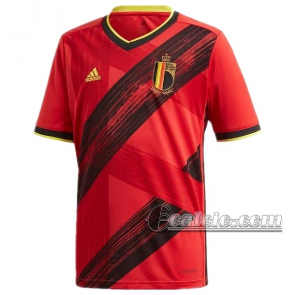 6Calcio: Belgio Prima Maglia Nazionale Uomo UEFA Euro 2020