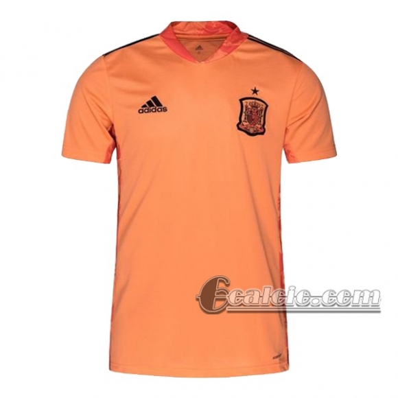 6Calcio: Spagna Maglia Nazionale Portiere Uomo UEFA Euro 2020