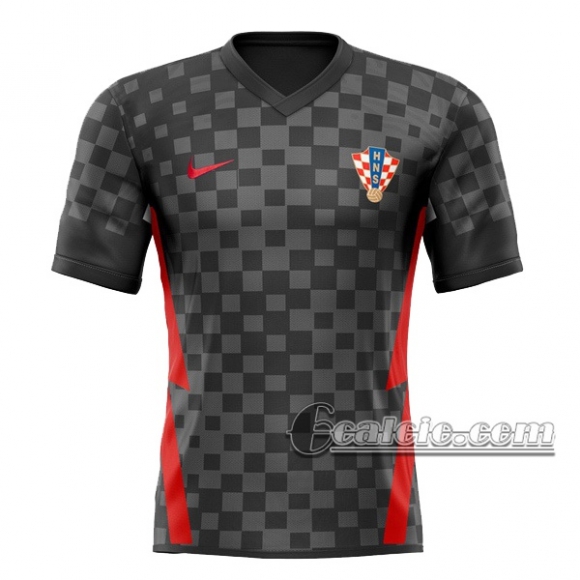 6Calcio: Croazia Seconda Maglia Nazionale Uomo UEFA Euro 2020