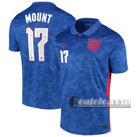 6Calcio: Inghilterra Mount #17 Seconda Maglia Nazionale Uomo UEFA Euro 2020