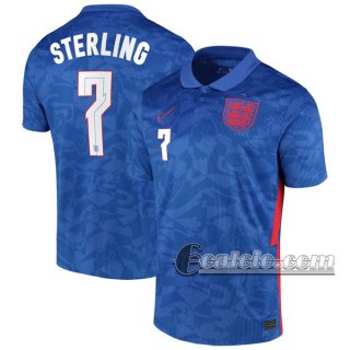 6Calcio: Inghilterra Sterling #7 Seconda Maglia Nazionale Uomo UEFA Euro 2020