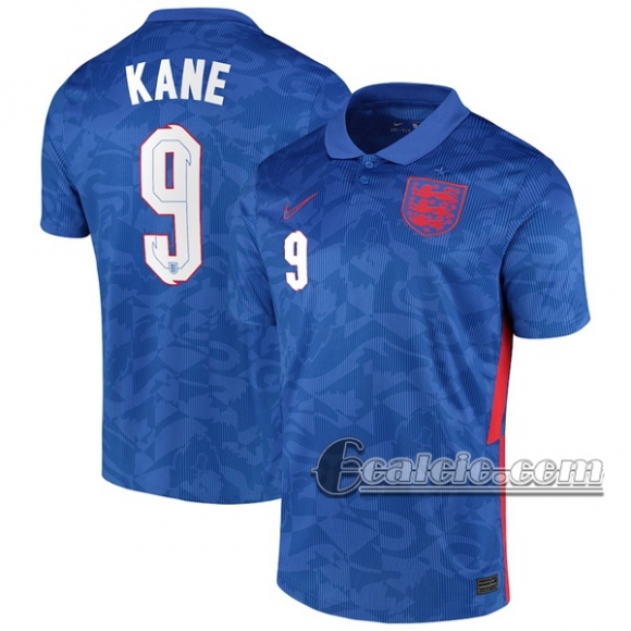 6Calcio: Inghilterra Kane #9 Seconda Maglia Nazionale Uomo UEFA Euro 2020