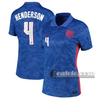 6Calcio: Inghilterra Henderson #4 Seconda Maglia Nazionale Donna UEFA Euro 2020