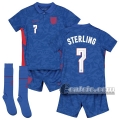 6Calcio: Inghilterra Sterling #7 Seconda Maglia Nazionale Bambino UEFA Euro 2020