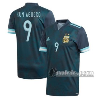 6Calcio: Argentina Sergio Agüero #9 Seconda Maglia Nazionale Uomo 2020/2021