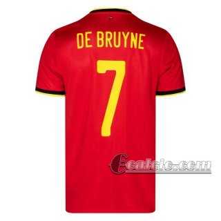 6Calcio: Belgio Bruyne #7 Seconda Maglia Nazionale Uomo UEFA Euro 2020