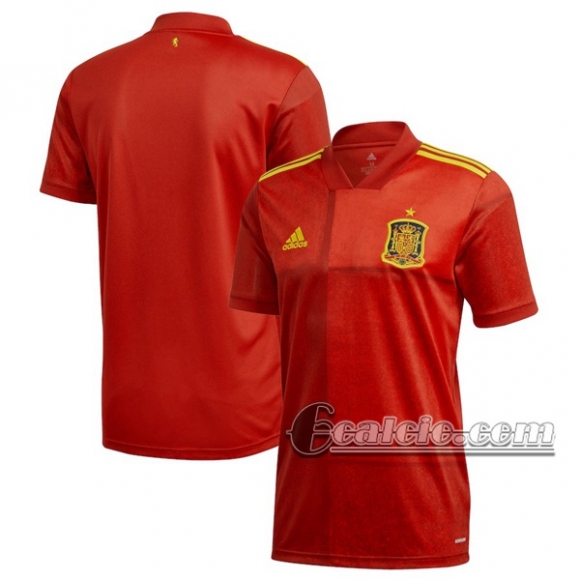 6Calcio: Spagna Prima Maglia Nazionale Uomo UEFA Euro 2020