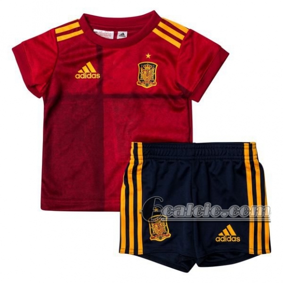 6Calcio: Spagna Prima Maglia Nazionale Bambino UEFA Euro 2020