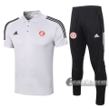 6Calcio: Maglietta Polo Shirts Sc Internacional Manica Corta + Pantaloni Grigio Chiaro 2020 2021