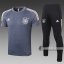 6Calcio: Maglietta Polo Shirts Germania Manica Corta + Pantaloni Grigio Scuro C470# 2020 2021