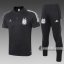 6Calcio: Maglietta Polo Shirts Argentina Manica Corta + Pantaloni Nera C471# 2020 2021