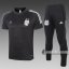 6Calcio: Maglietta Polo Shirts Argentina Manica Corta + Pantaloni Nera C472# 2020 2021