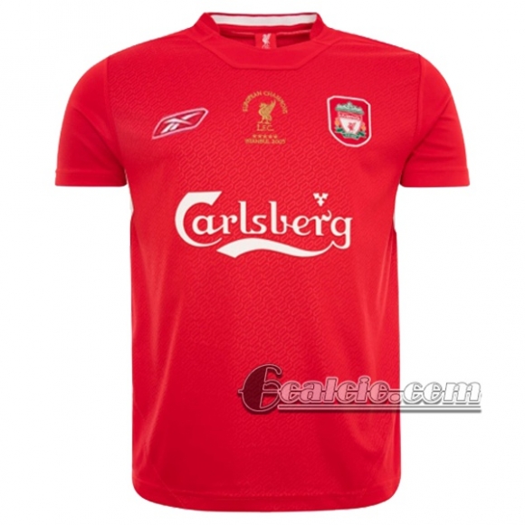 6Calcio: Fc Liverpool Retro Prima Maglia Champions 2005
