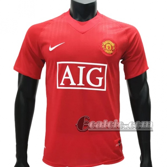 6Calcio: Manchester United Retro Prima Maglia 2007-2009