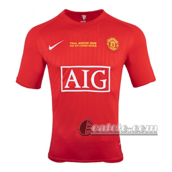 6Calcio: Manchester United Retro Prima Maglia 2007-2008