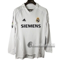 6Calcio: Real Madrid Retro Prima Maglia Manica Lunga 2005-2006