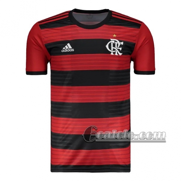 6Calcio: Flamengo Retro Prima Maglia 2018-2019