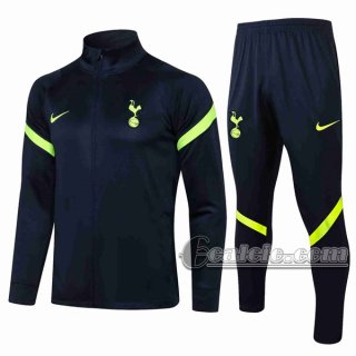 6Calcio: Sportswear Giacca Nuova Del Tottenham Hotspur Full-Zip Azzurra Marino Jk08 2021 2022