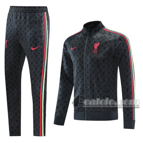 6Calcio: Sportswear Giacca Nuova Del Liverpool Full-Zip Grigia Jk14 2021 2022