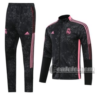 6Calcio: Sportswear Giacca Nuova Del Real Madrid Full-Zip Nera Jk19 2021 2022