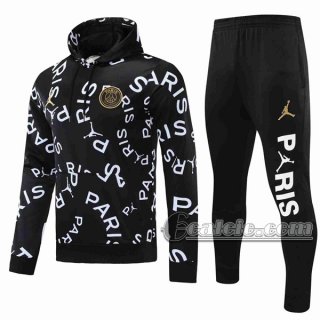 6Calcio: Felpa Tuta Nuove Del Paris Saint Germain Psg Air Jordan Nera Sw02 2021 2022