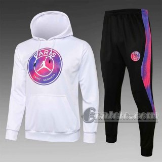 6Calcio: Felpa Tuta Nuove Del Paris Saint Germain Psg Air Jordan Bianca Sw08 2021 2022