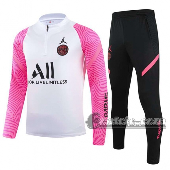 6Calcio: Tuta Nuove Del Paris Saint Germain Psg Zip Bianca Tg06 2021 2022