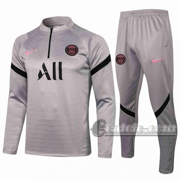 6Calcio: Tuta Nuove Del Paris Saint Germain Psg Zip Grigio Tg12 2021 2022