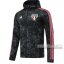 6Calcio: Giacca Antivento Nuova Del San Paulo Fc Full-Zip Nera Wk08 2021 2022