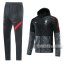 6Calcio: Giacca Antivento Nuova Del Liverpool Full-Zip Grigia-Nera Wk09 2021 2022