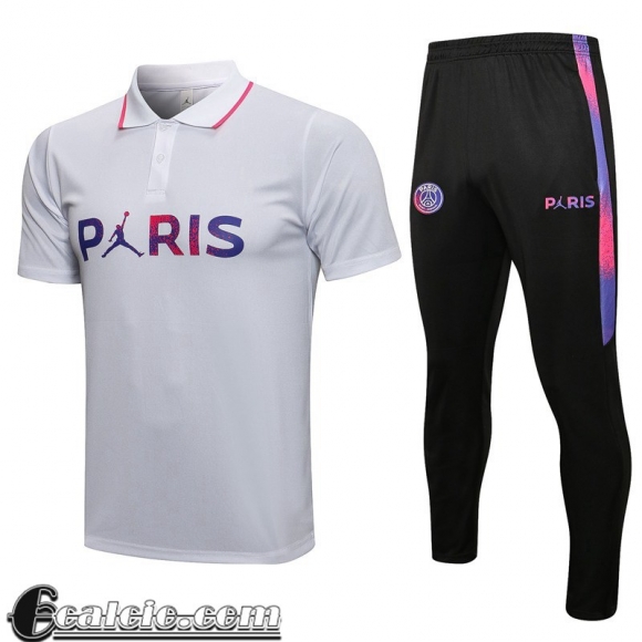 Magliatta Polo PSG Paris bianca PL54 2021 2022