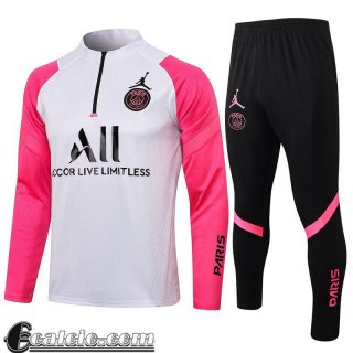 Tute Sportive PSG Paris Zip bianco rosso TG18 2021 2022