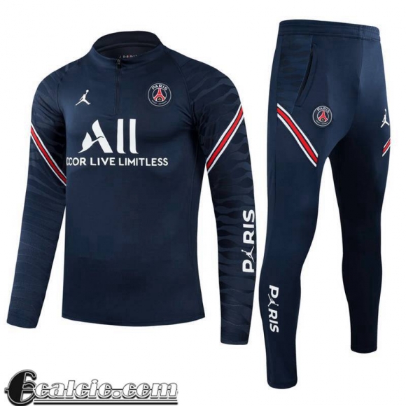 Tute Sportive PSG Paris Zip blu navy TG29 2021 2022