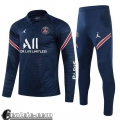 Tuta Calcio Bambini PSG Paris blu navy TK11 2021 2022