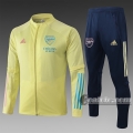 6Calcio: Giacca Tuta Arsenal Fc Full-Zip Gialla A364 2020 2021