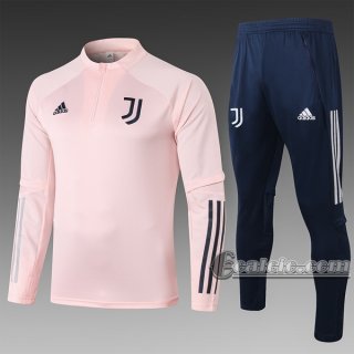 6Calcio: Felpa Tuta Juventus Half-Zip Rosa 2020 2021