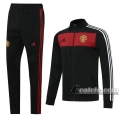 6Calcio: Giacca Tuta Manchester United Full-Zip Nera 2020 2021