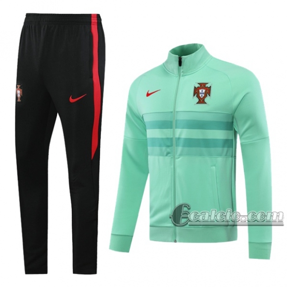 6Calcio: Giacca Tuta Portogallo Full-Zip Verde 2020 2021