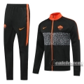 6Calcio: Giacca Tuta As Roma Full-Zip Nera 2020 2021