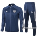 6Calcio: Giacca Tuta Boca Juniors Full-Zip Azzurra Marino 2020 2021